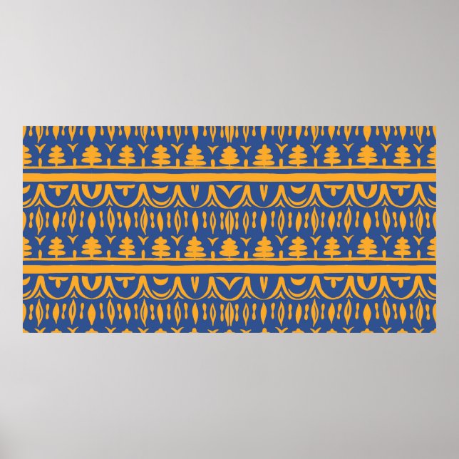 Póster Patrón africano sin mar (Frente)