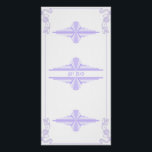 Póster Patrón Art Deco en Lilac<br><div class="desc">Basado en un clásico patrón art deco,  este diseño fue recreado en un magnífico lilac suave</div>
