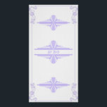 Póster Patrón Art Deco en Lilac<br><div class="desc">Basado en un clásico patrón art deco,  este diseño fue recreado en un magnífico lilac suave</div>