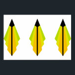 Póster Patrón Art Deco en Poster Amarillo y Lime<br><div class="desc">Este patrón se basa en formas clásicas art deco,  que se originaron en los años 20 y 30.</div>