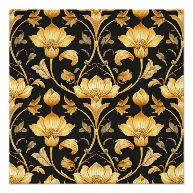 Póster Patrón Art Nouveau (Anverso)