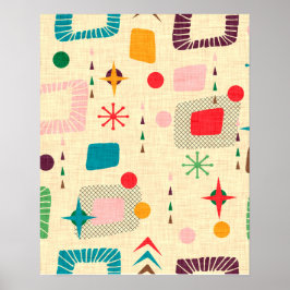 Póster Patrón atómico de los años 50