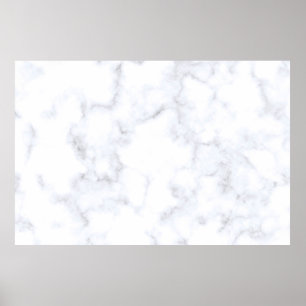 Póster Patrón blanco de textura de mármol