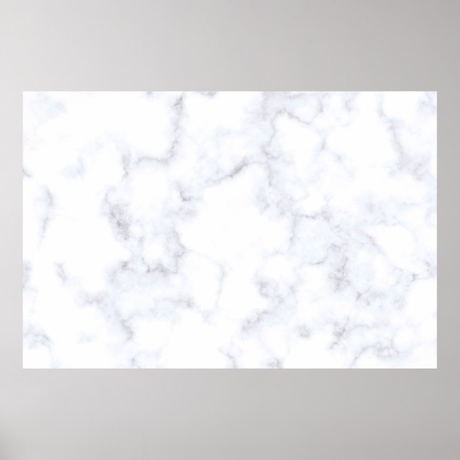 Póster Patrón blanco de textura de mármol (Frente)
