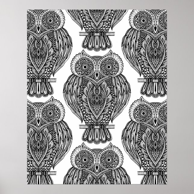 Póster Patrón con garrapatas 2 (Frente)
