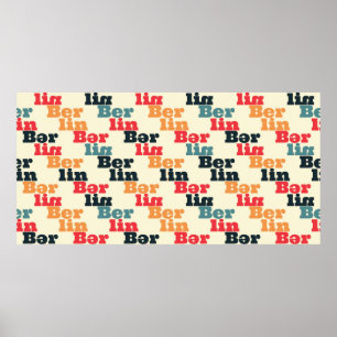 Póster Patrón creativo de Berlín.