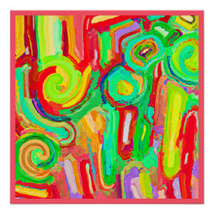 Póster Patrón de abstracción colorido