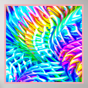 Póster Patrón de abstracciones coloridas