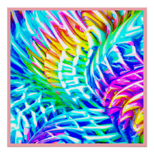 Póster Patrón de abstracciones coloridas