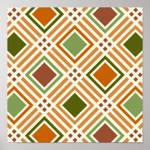 Póster Patrón de algas de arcilla