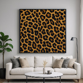 Póster Patrón de animal de piel de leopardo