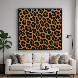 Póster Patrón de animal de piel de leopardo