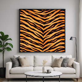 Póster Patrón de animal de tigre de Bengala