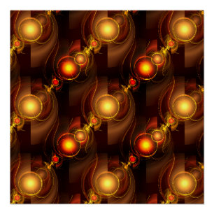 Póster Patrón de arte abstracto boho elegante moderno dor