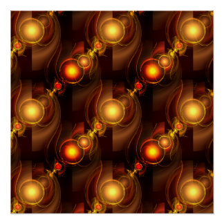 Póster Patrón de arte abstracto boho elegante moderno dor