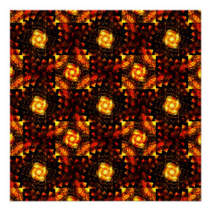 Póster Patrón de arte abstracto boho moderno elegante dor