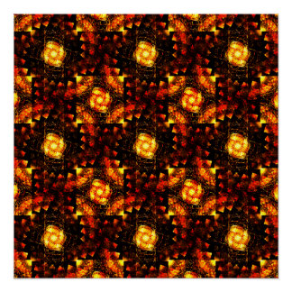 Póster Patrón de arte abstracto boho moderno elegante dor