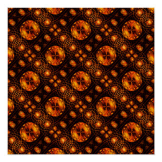 Póster Patrón de arte abstracto elegante boho moderno dor