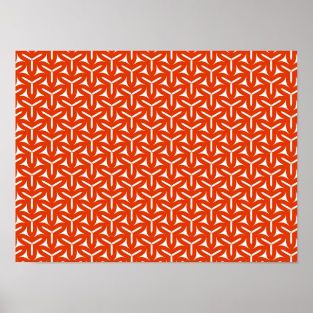 Póster Patrón de aspas góticas (Frente)