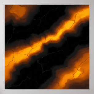 Póster Patrón de baldosas fundidas de alto contraste sin