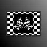 Póster Patrón De Banderas De Verificación En Blanco Y Neg<br><div class="desc">Diseño de patrones de regatas de carreras en blanco y negro de Guay. Este diseño hipster elegante y caprichoso está diseñado para los amantes de los deportes de motor y de los autos de carreras, los aficionados a las carreras de kart, la campeona de la moto sucia y cualquier otra...</div>