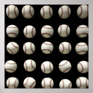 Póster Patrón de béisbol