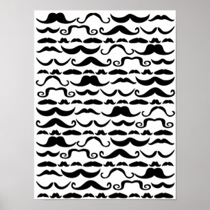 Póster Patrón de bigote
