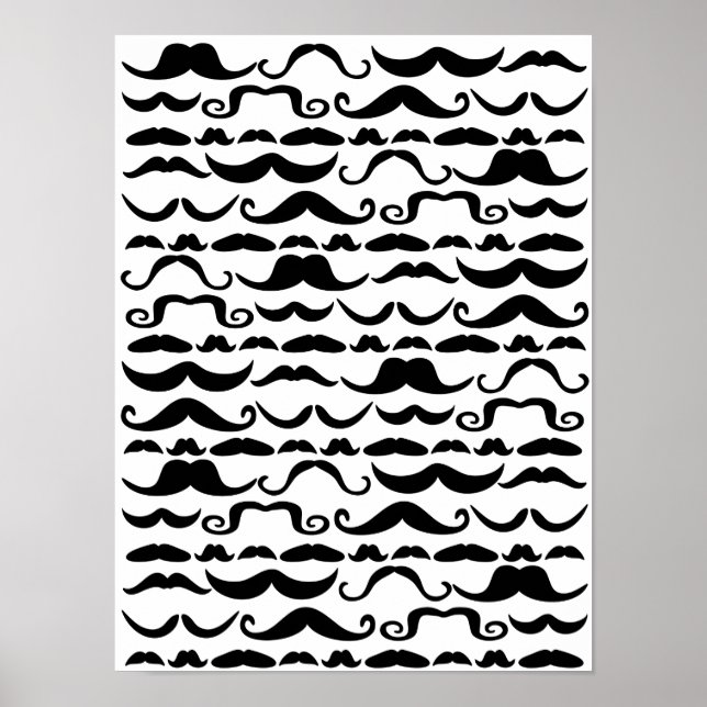 Póster Patrón de bigote (Frente)