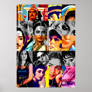 Póster Patrón de Bollywood de época 3
