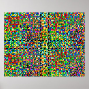 Póster Patrón de bosque de lluvias asombrosas