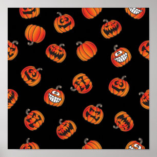 Póster Patrón de calabaza
