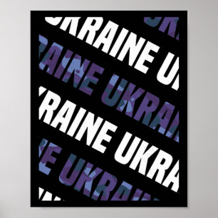 Póster Patrón de camuflaje de Ucrania Camuflaje púrpura
