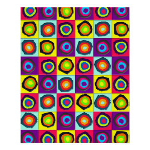 Póster Patrón de círculos abstractos modernos