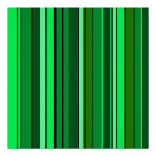 Póster Patrón de código de barras verde geométrico
