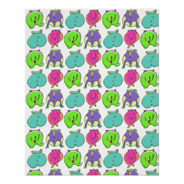 Póster Patrón de colisiones coloridas