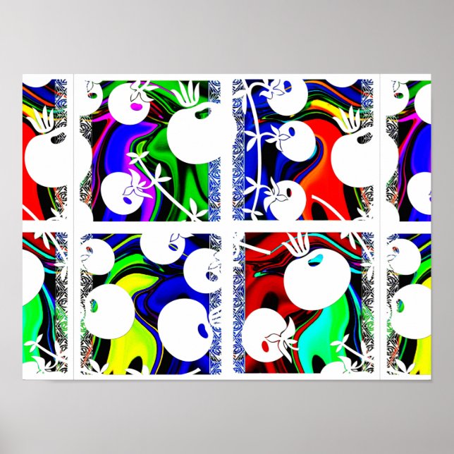 Póster Patrón de color (Frente)