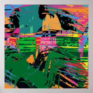 Póster Patrón de color abstracto en la calidad de estilo 