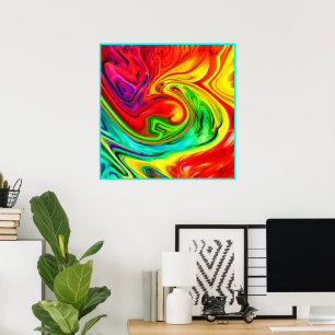 Póster Patrón de colores vibrantes
