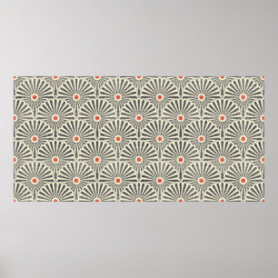 Póster Patrón de cosecha japonesa sin foco en el fondo de