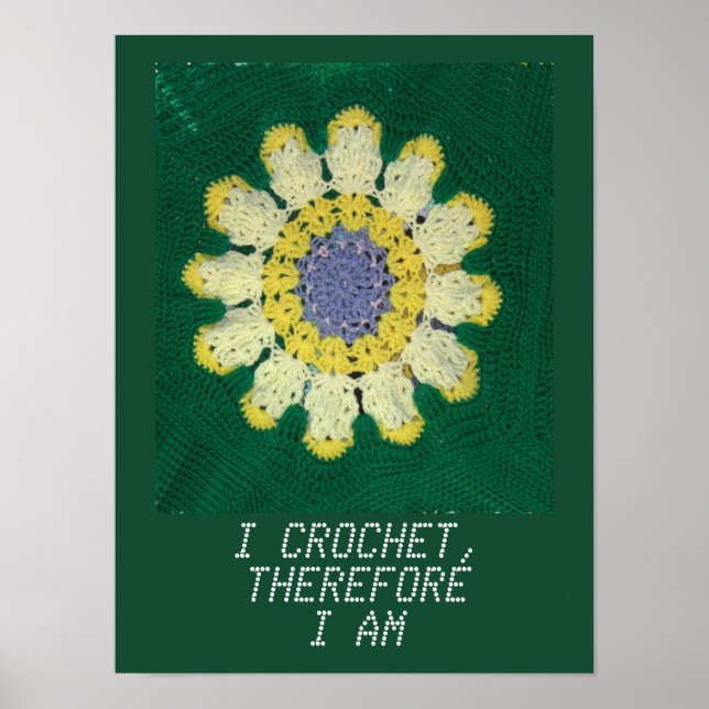 Póster Patrón de crochet - Daisy (Frente)