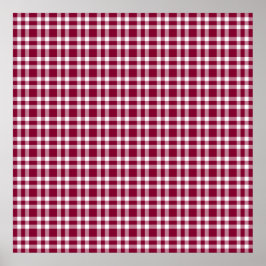 Póster Patrón de Cuadro Burgundy Blanco