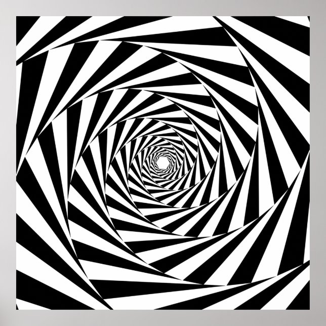 Póster patrón de diseño de fondo espiral (Frente)