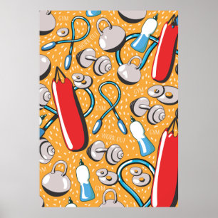 Póster Patrón de ejercicio