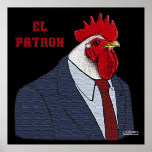 Póster Patrón de El Gallo
