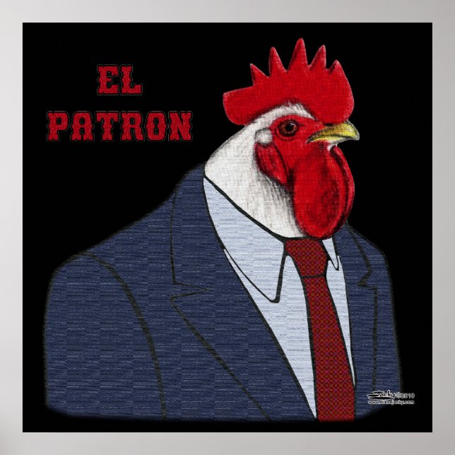 Póster Patrón de El Gallo (Frente)