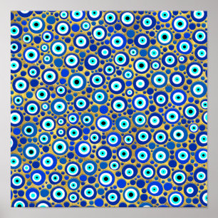 Póster Patrón de Encanto Ojo Mal