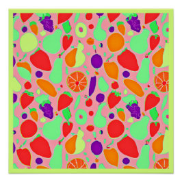 Póster Patrón de espectro de colores fructíferos