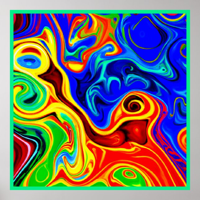 Póster Patrón de estilo intenso (Frente)