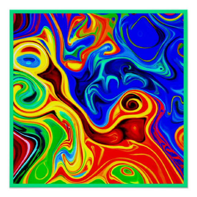 Póster Patrón de estilo intenso (Anverso)