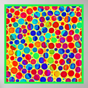 Póster Patrón de estilo y Moda colorido